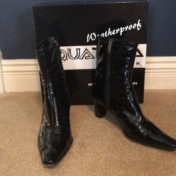 Aquatalia by Marvin K. Shoes - Aquatalia Weatherproof Patent Leather Boots